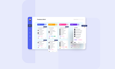 Freelance work adobe xd clean cleandesign freelance design organization tracking app ui design uiux ux design