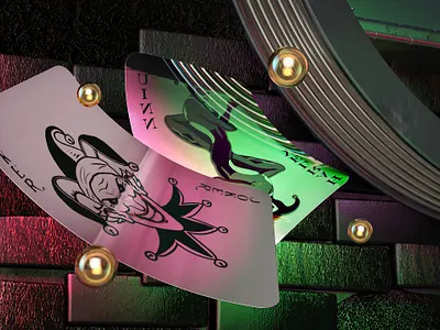 DC Comics cards art cinema4d dc comics harlequin illustration joker