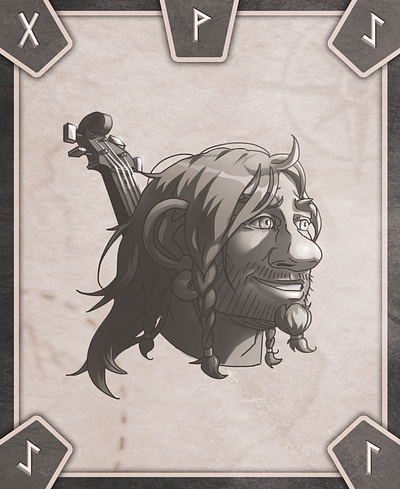 Gwili, The Bard 🎻 2d art character design character sketch digital artwork digital illustration digital sketch fantasy art