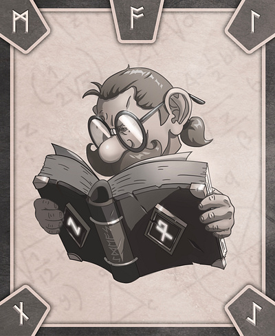 Málin, The Nerd 🍎📚 2d art character concept character design character illustration character sketch digital illustration digital sketch