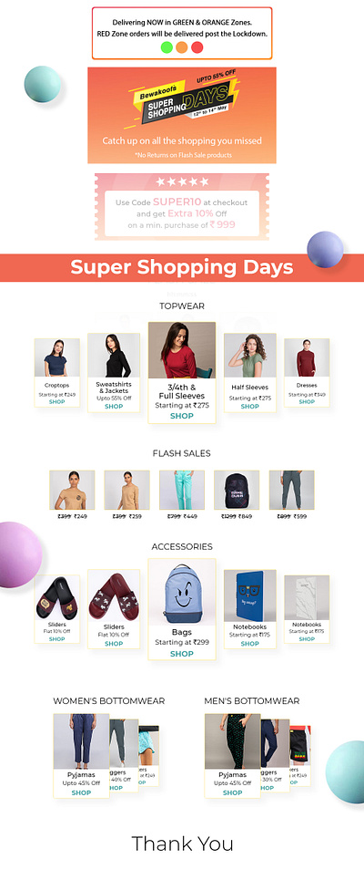 Landing Page - Shopping branding clean colors graphic design homepage interaction interface landing minimal page ui uiux ux web webdesign