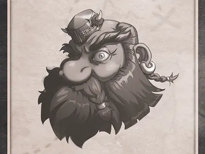 Mror, the Goldkeeper 2d art character design character sketch characterillustration digital art digital illustration game character lineart