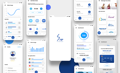 App Redesign of SriLanka Telecom MySLT App branding design designer develop developer meter minimal product profile srilanka telecom ui ui design uiux usage ux uxdesign vector