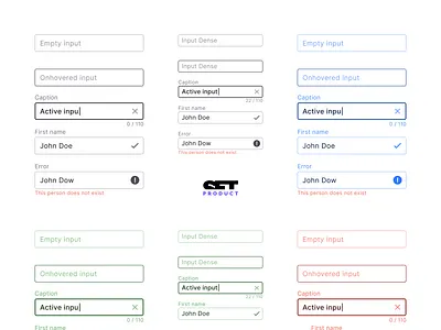 React UI kit - Outlined inputs app design development figma input material prototyping react reactjs templates text field ui web