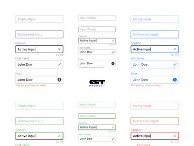 React UI kit - Outlined inputs app design development figma input material prototyping react reactjs templates text field ui web