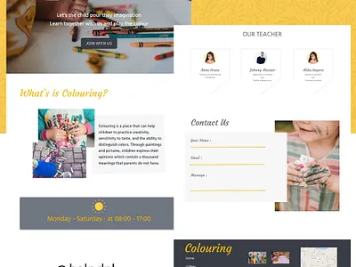 Colouring Web Design design illustration illustrator ui ux vector web webdesign webdesigns website website design websites