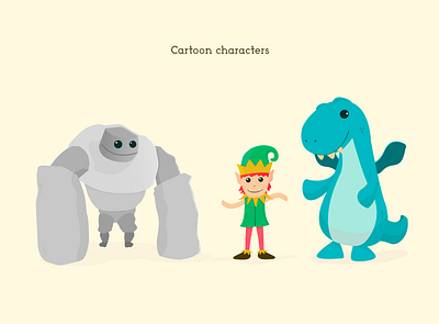 Cartoon Characters / Digital Illustration cartoon cartoon character character design digital illustration illustration