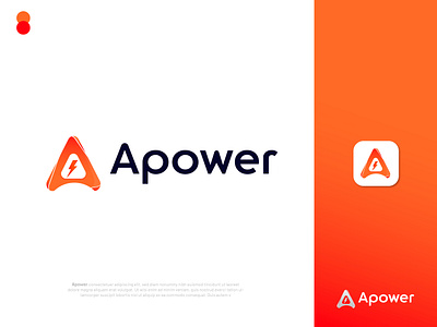 Modern (A) letter logo design for Apower a letter a mark agency bolt brand identity branding branding design colorful logo creative logo design electronic gradient letter logo logo designer logo mark logotype modern logo power power logo typogaphy