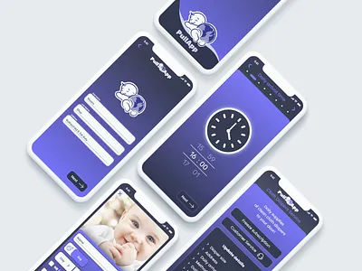 PULLAPP Cloth Diapers Service application baby designapp iphone uidesign uxdesign uxui