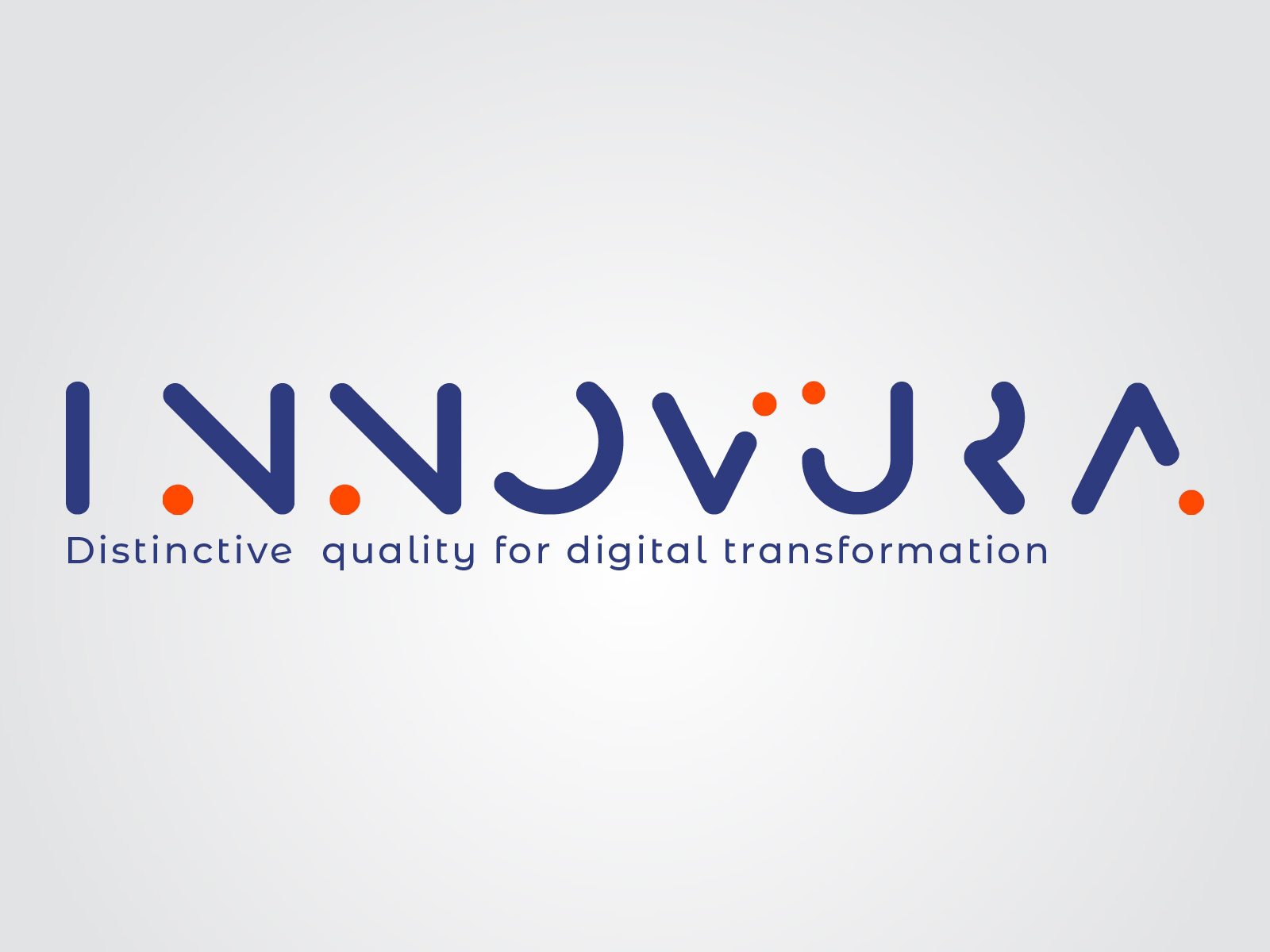 Example of Innovura tech startup logo design