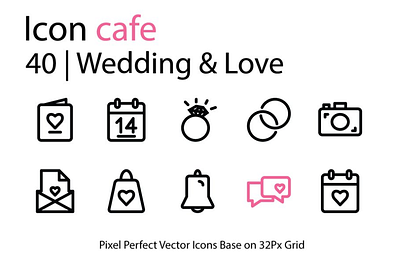 WEDDINGS ICONS and VALENTINE'S DAY ICONS and LOVE ICONS icon icons line love outline perfect pexels wedding