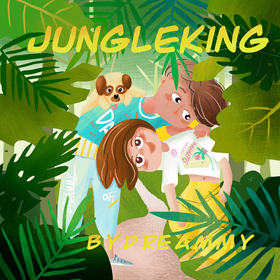 Jungle king illustration