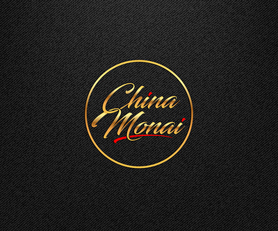 China Monai #2nd #design in Gradient Gold animation art branding design illustration illustrator lettering logo type typography vector