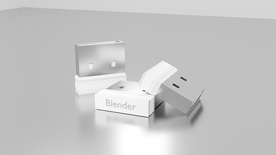 Mini USB WIFI adapter cycle in blender 3d 3d animation blender