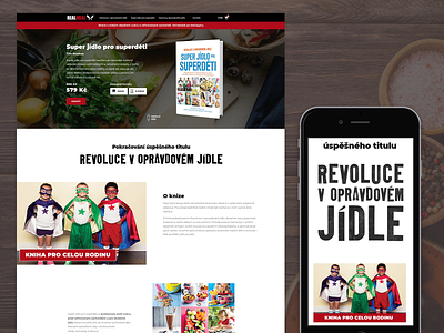 A book landing page: Super Food for Superchildren book design food health landing landingpage nutrition ui ux website websitedesign