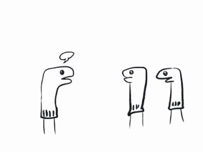 Team Communication blog post design editorial engineering hand drawn illustration