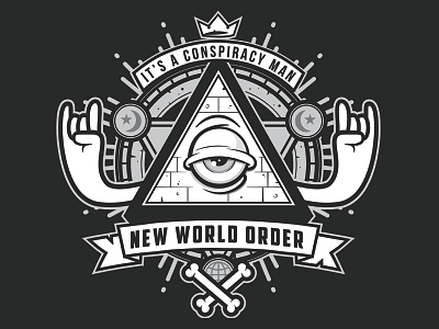 New World Order all seeing eye apparel badge logo branding conspiracy conspiracy theory eye of providence free masons hipster illuminati new world order nwo occult secret society shirt sticker