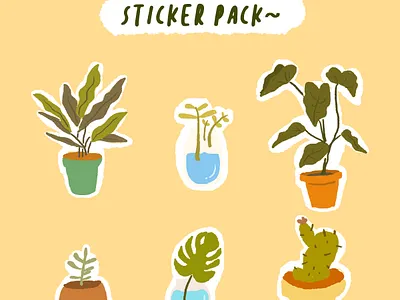 hits plant starter pack design design art illustration