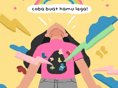 coba buat kamu lega! design design art illustration
