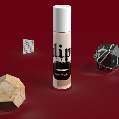 LIP TINT MOCK-UP 3d branding minimalist mock up photoshop