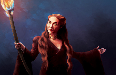 Melisandre illustration photoshop portrait