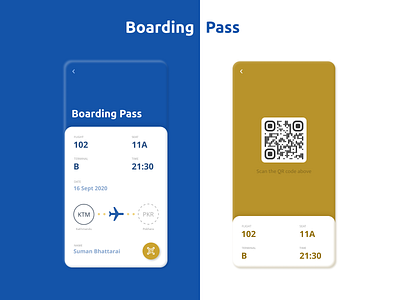 100 Days UI Challenge: #24 Boarding Pass 100 day ui challenge 100 day ui design challenge boarding pass boardingpass concept concept design figma figmadesign minimal mobile app mobile app design qr code qrcode ui design uiux user experience userinterface ux design uxdesign uxui