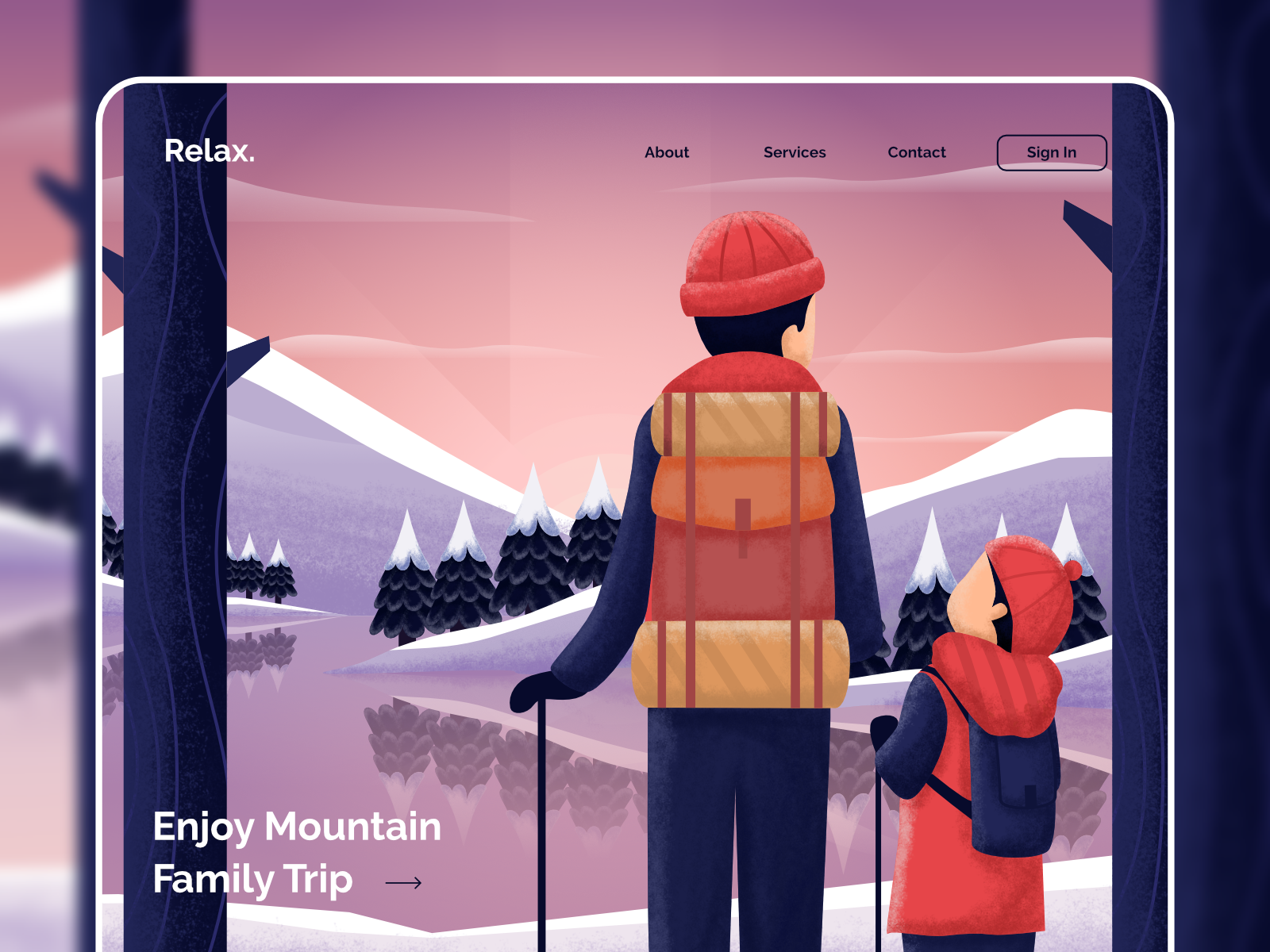 Example of Hero Illustrations For Landing Page