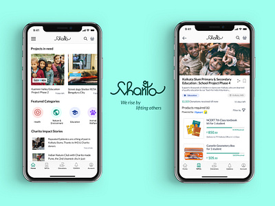 Charito : Donation App app design charity donation ngo product design service uidesign uiux uiuxdesign