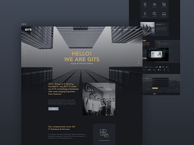 GITS Landingpage ui uidesign ux web web design website