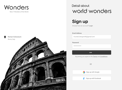 Wonders of the world art banner design branding concept design illustration ui uiux uiuxdesign website