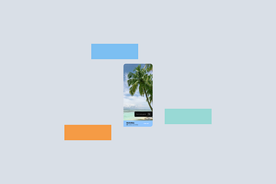 Don't go out! blue box design web