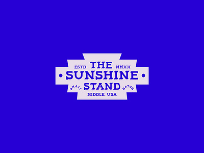 Sunshine Stand Badge badge brand identity branding design layout lemonade logo midwest type