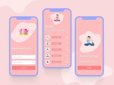 Yoga app/UI Concept app concept design mobile ui ui
