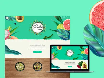 Organic Food Website colors design food food website organic ui web web design website
