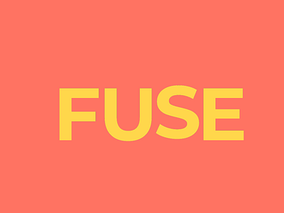 Fuse Animation animation artwork design flat fuse illustration logo logodesign typography