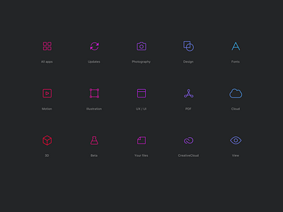 Adobe CC iconset adobe adobe cc icons iconset ui