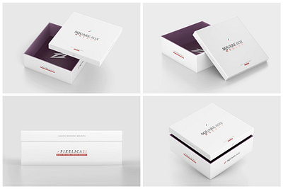 Square Box Mockup box box design box mockup box mockup set box mockups branding design minimal mock up mockup mockups package packaging packaging design psd simple square square box square box mockup template