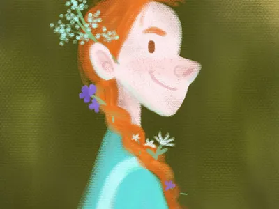 Weekly Warm-up: Anne With an E anne with an e character digital art illustration illustrator procreate television weekly challenge weekly warm up