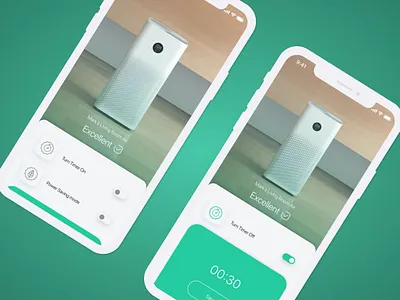 Air Quality Settings Page 007 adobe xd clean dailyui design mobile settings ui ux uxui wireframe