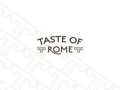 TASTE OF ROME brand identity branding food logo restaurant