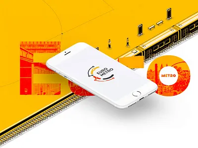 European metro mobile app design & development android application design development logo logo design metro mobile mobile design mobile development startup subway ui ux