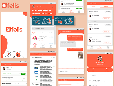 Felis - Vet Telemedicine animal app application consultation design doctor app health app healthcare hospital interface medical medicine medtech mobile app mobile app design mobile design mobile ui telemedicine ui ux