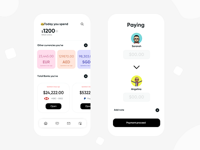 Payment - Mobile Concept app design experience flat icon illustration minimal typography ui ux