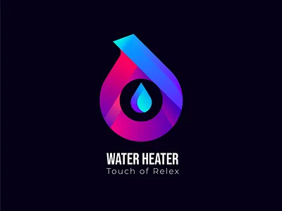 Water Heater Logo Design a letter logo design education logo gradient logo gradient logo design icon icon design illustration logo logo design modern logo water heater logo