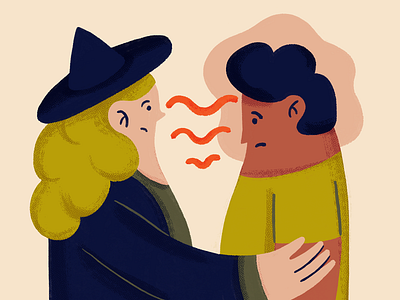 Sign you may be a witch #2 : You strongly feel other's emotions art character design doodle draw drawing emotions empathy feelings illustration procreate sketch witch witchcraft
