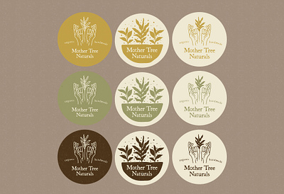 MTN branding handmade hands illustration logo organic plants type typography