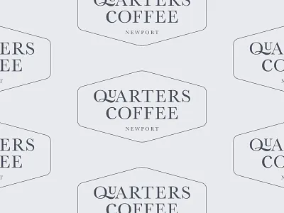 Quarters Coffee logo barista coffee community logo newport quarters service shop wales