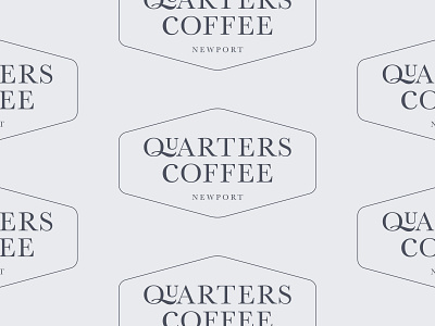 Quarters Coffee logo barista coffee community logo newport quarters service shop wales