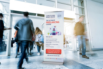 Standee Design & Mockup clean design graphic design minimal minimalism mockup print design standee