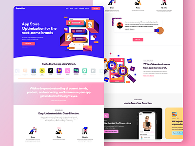 Apptuitive - Marketing Site agency landing page agency website animation app app store apps corporate firm landing page homepage illustration portfolio services ui ui illustration ux web web design webdesign